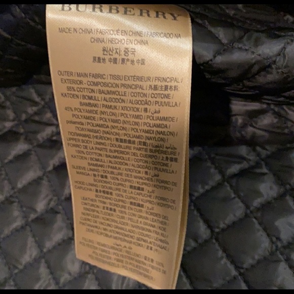 Burberry Harlington Black Zip-Front Hooded Parka - Picture 12 of 16